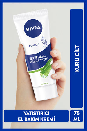 Nivea Soothing Hand Care Cream Aloe Vera 75ml, Moisturizing, Jojoba Oil, Soft Skin, Fast Absorbed