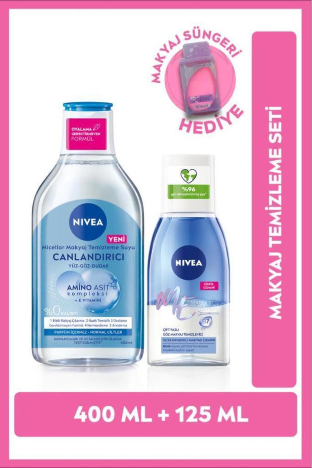 Nivea Micellar Makeup Remover Water 400 ml Normal Skin, Eye Makeup Remover