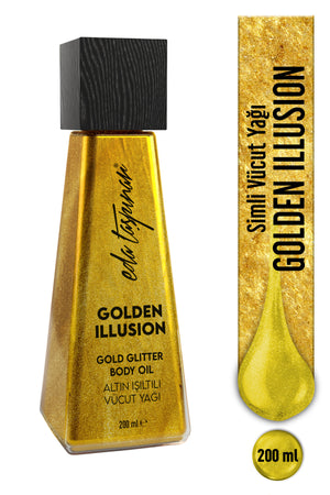 Glitter Body Oil Golden Illusion – Golden Sparkle & Bright Skin Appearance 200 ml