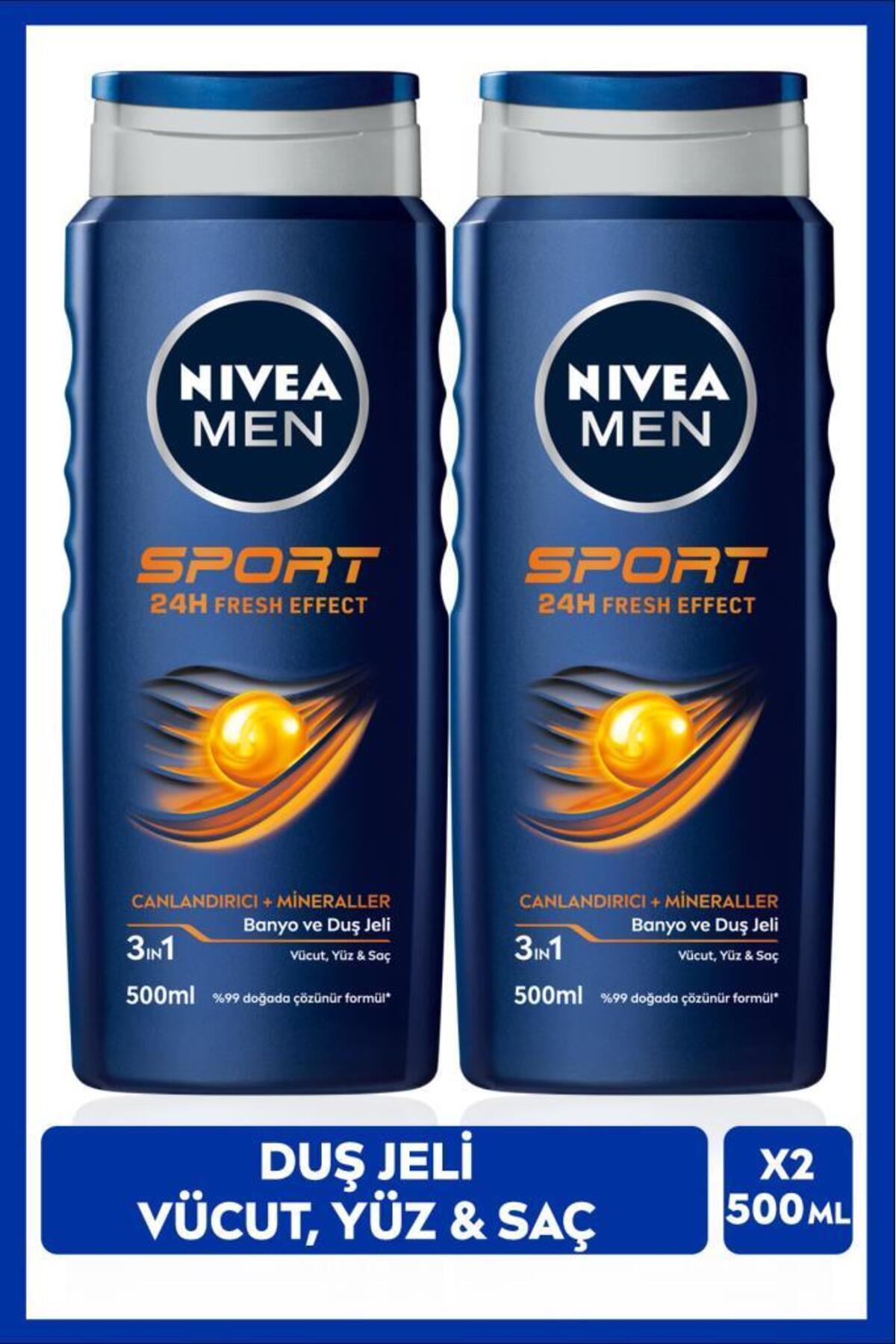 Nivea Men Sport Shower Gel 500 Ml Pack of 2