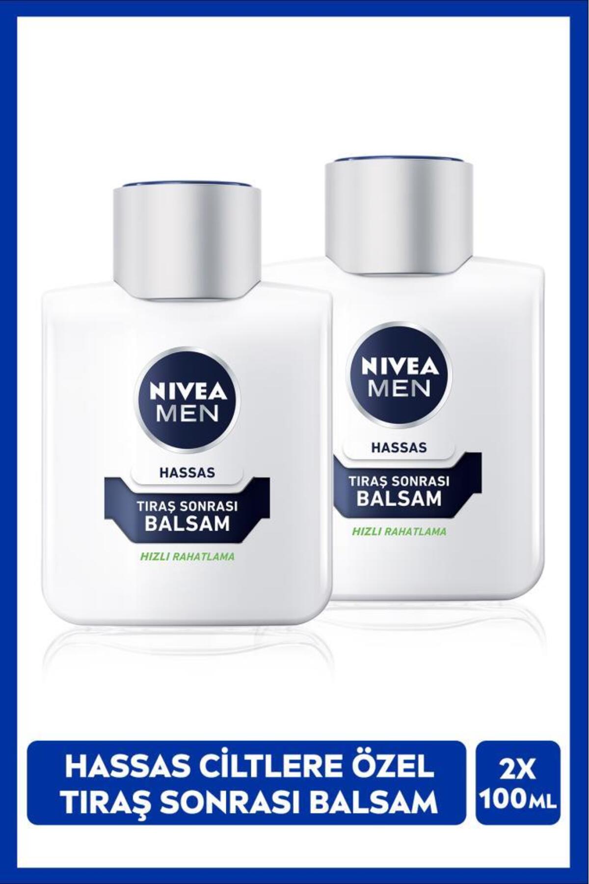 Nivea MEN Men's Special Moisturizing After Shave Balm for Sensitive Skin 100ml, Alcohol-Free, X2 Pieces