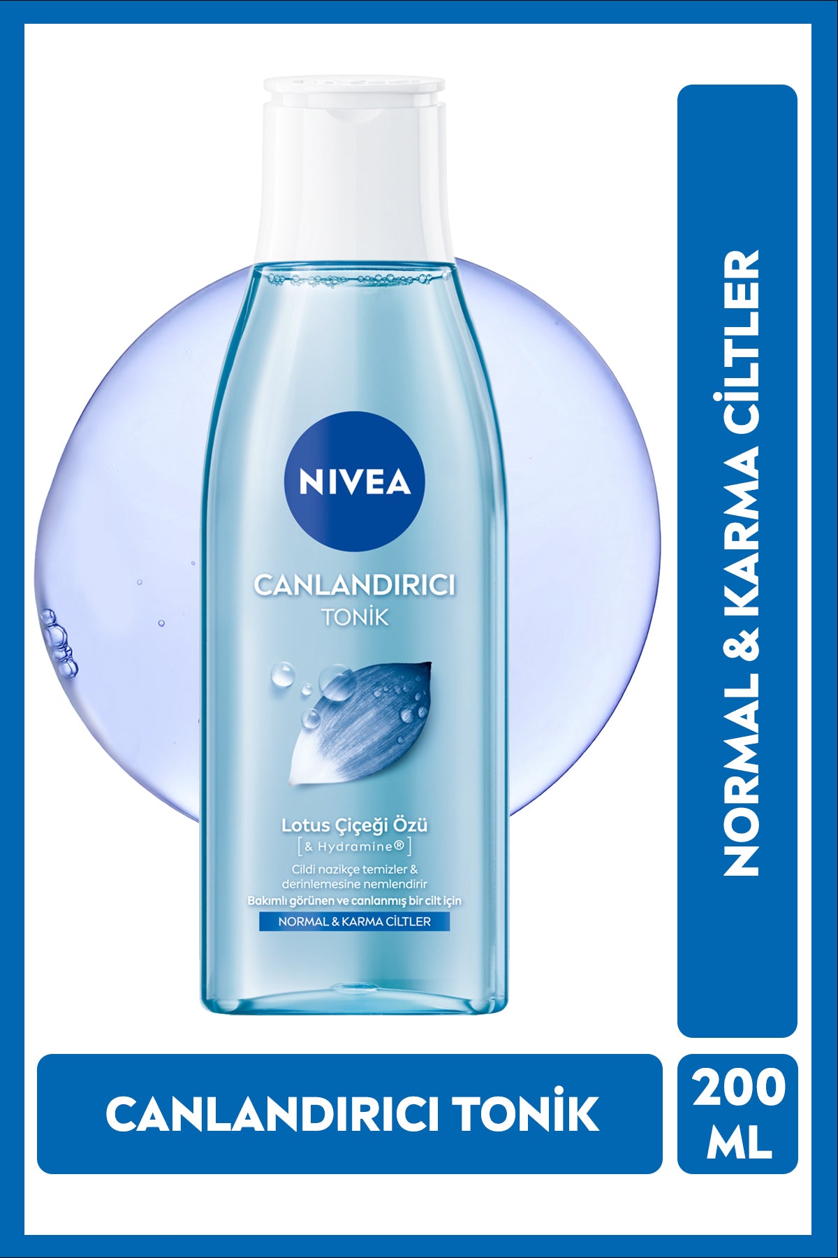 Nivea Revitalizing Tonic 200ml, Purifying, Moisturizing, Normal, Combination Skin