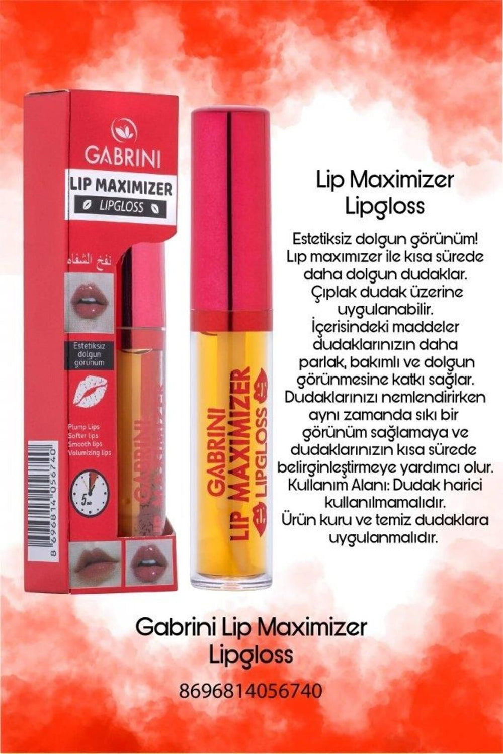 Gabrini Lip Gloss And Plumper Lip Maximizer Lipgloss 7ml