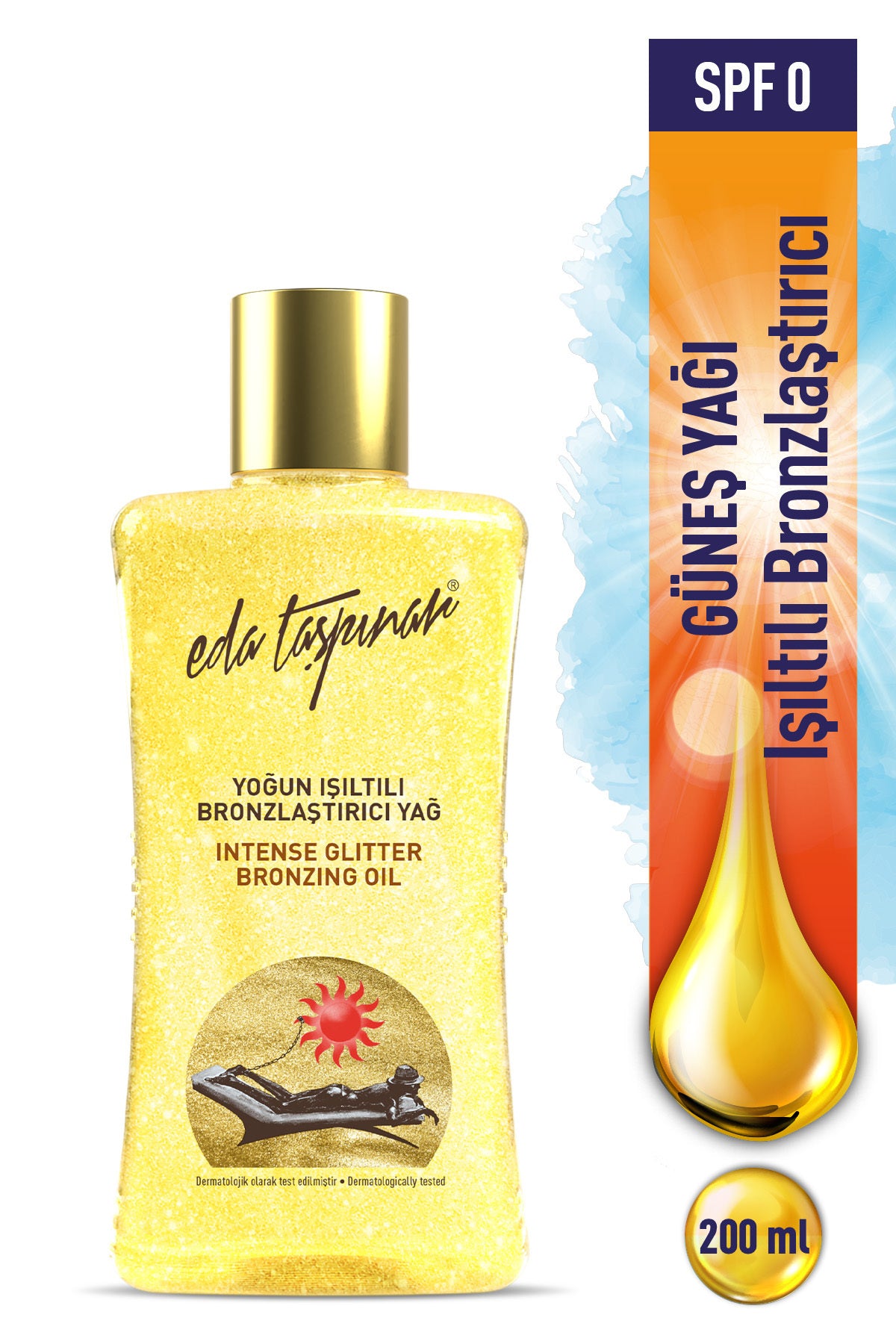 Shimmering Bronzing Sun Oil SPF 0 – Glittering Bronzing Oil & Intense Tanning 200 ml