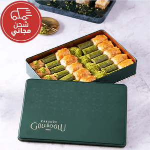 بقلاوة مشكلة في علبة معدنية