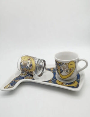 Coffee cup set for one person - 3 pieces