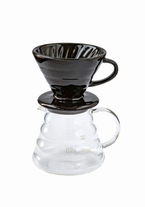 Coffee Brewing Set - Black (dripper + 600 Ml Coffee Jug)