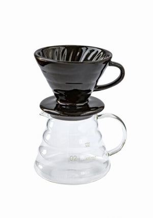Coffee Brewing Set - Black (dripper + 600 Ml Coffee Jug)