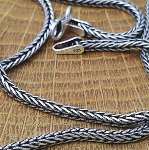 قلادة فضية ذيل الثعلب 2.5 مم