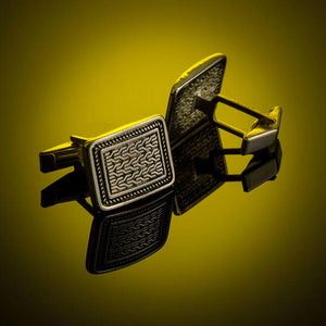 925 Silver Cufflinks with Elegant Patterns