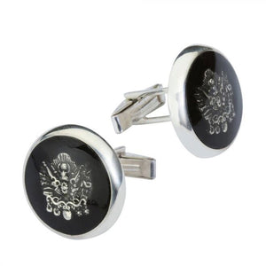 925 Silver Cufflinks with Ottoman Empire Emblem