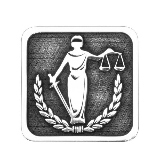 925 Silver Cufflinks with the Statue of Justice Design