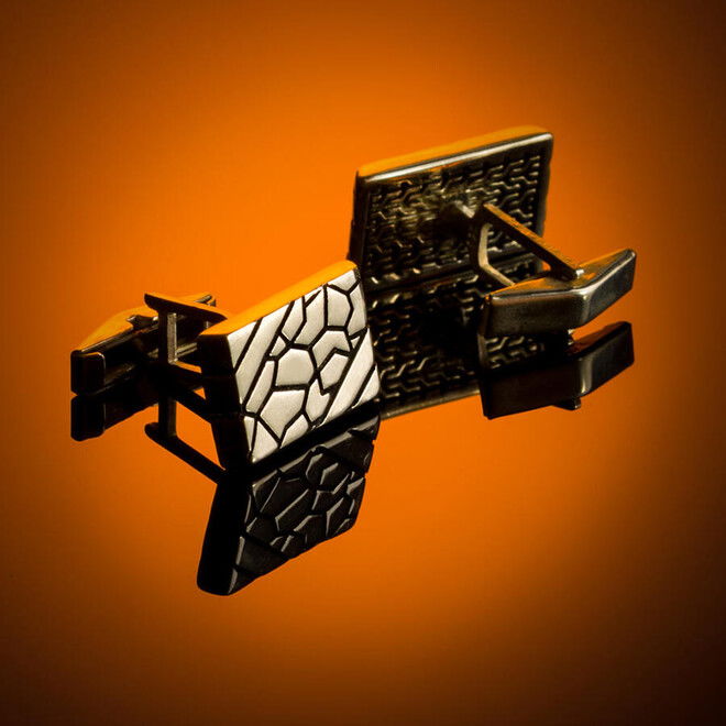 925 Silver Cufflinks with a Distinctive Design