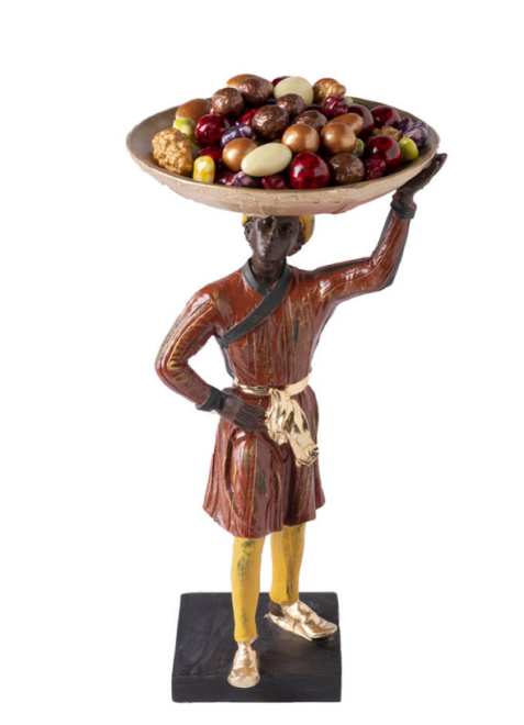 ?ekerci Cafer Figurine with a Basket on Its Head - Decorative Collectible