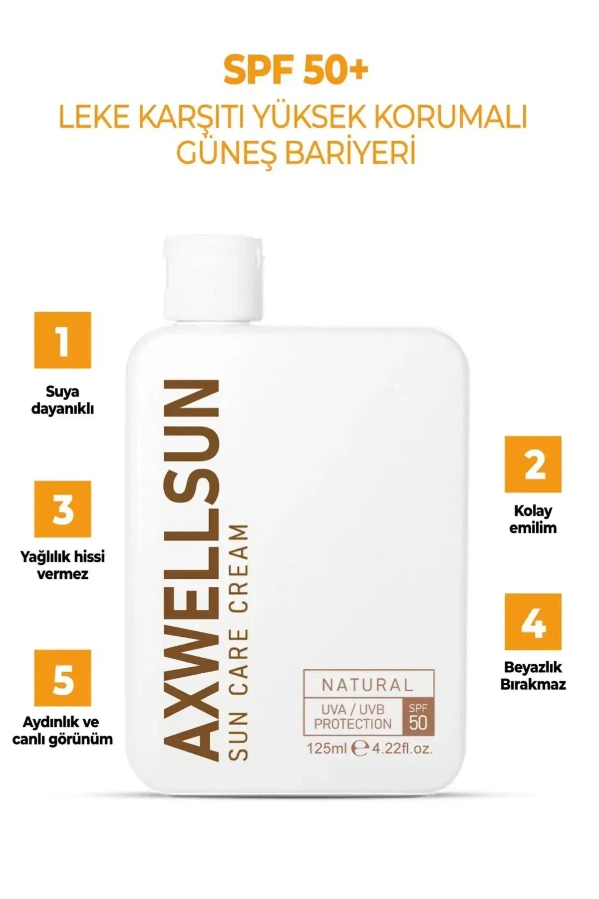 كريم الوقاية من الشمس من آكسويل بعامل حماية SPF 50