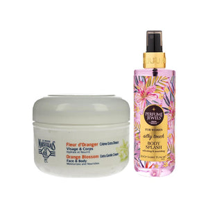 رذاذ الجسم الحريري من أيوب صبري مع كريم إضافي