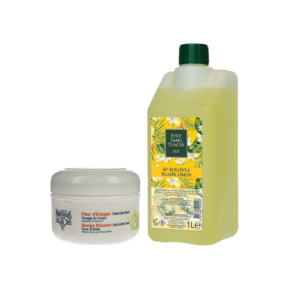 مجموعة هدايا انتعاش الليمون: ماء تواليت وكريم كلاسيك