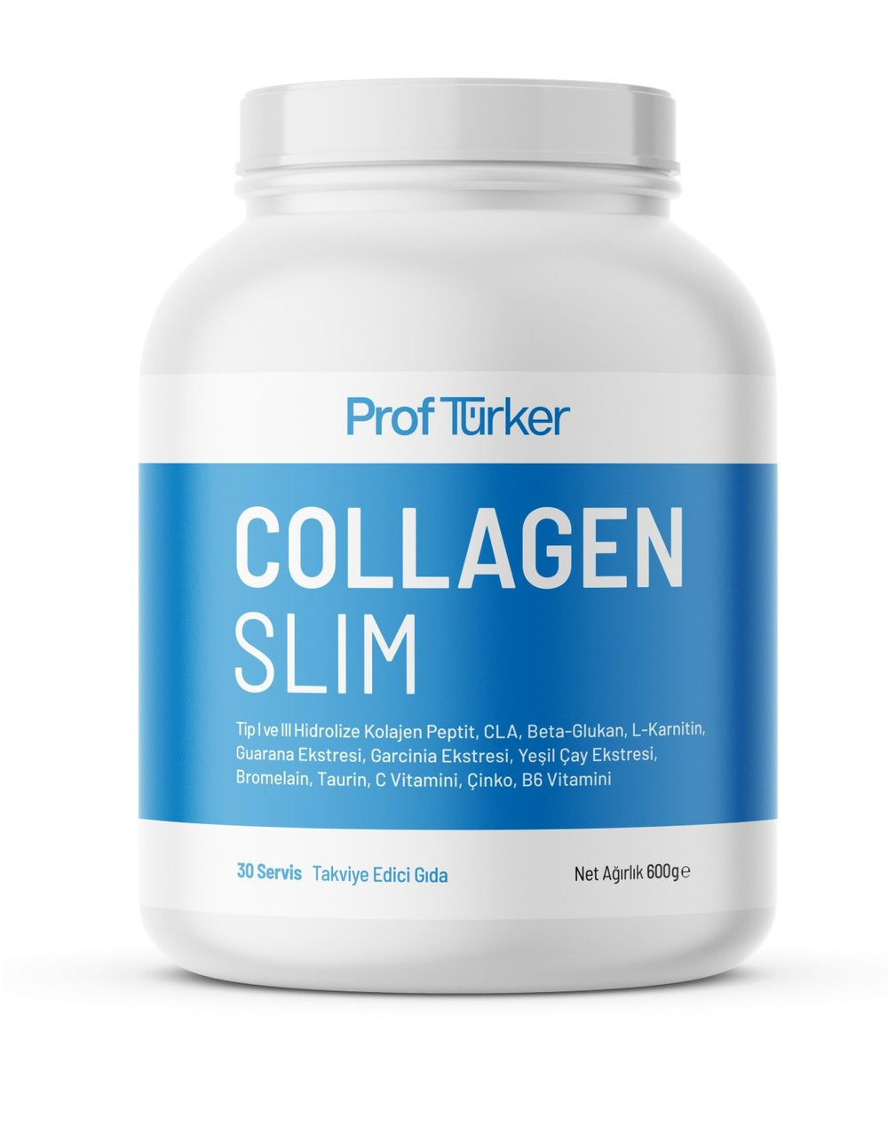 Proftürker Collagen Slim 600g - مكمل غذائي بودرة بالكولاجين والمستخلصات النباتية