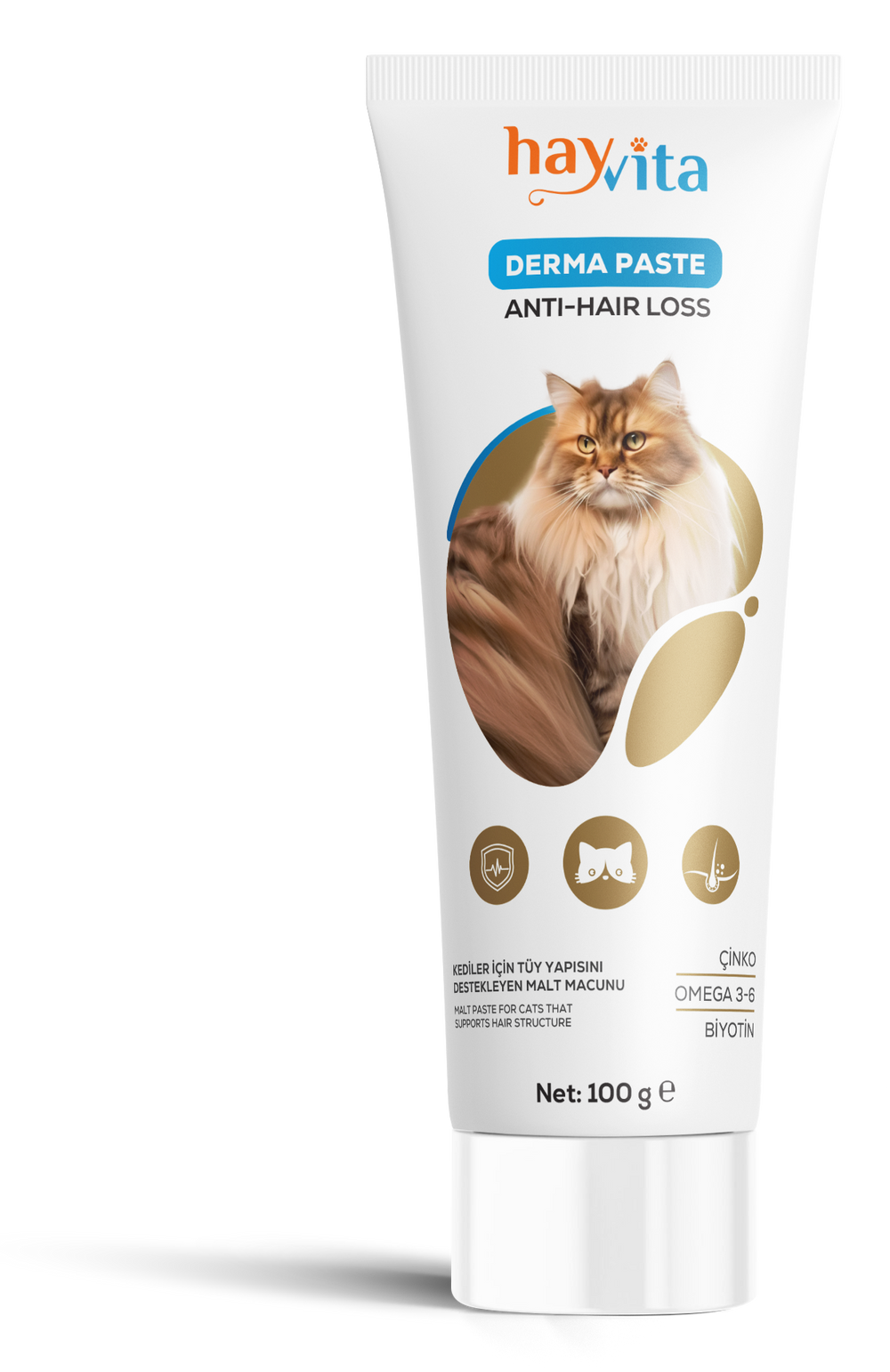 Malt Paste for Cats Supporting Hair Structure - 100 gr