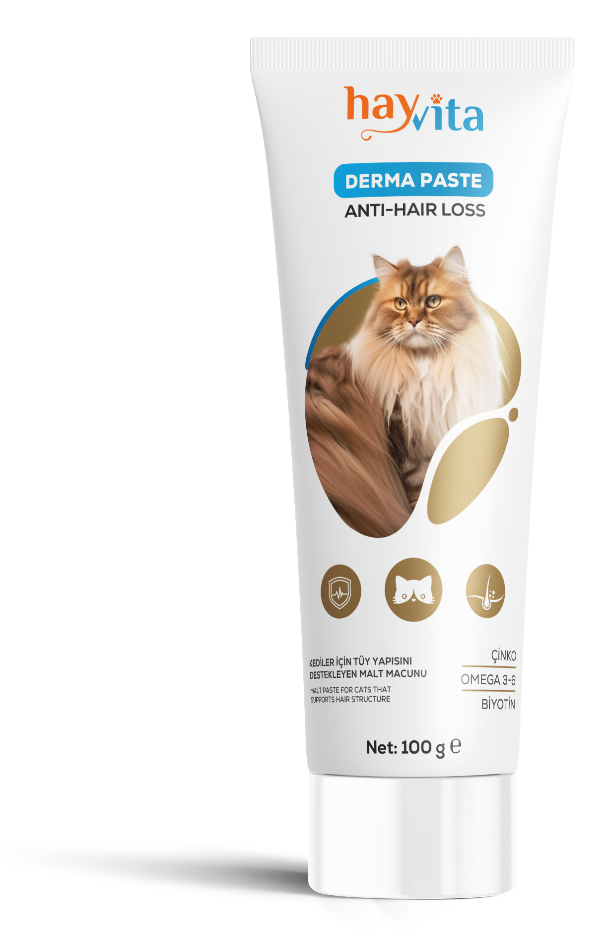 Malt Paste for Cats Supporting Hair Structure - 100 gr