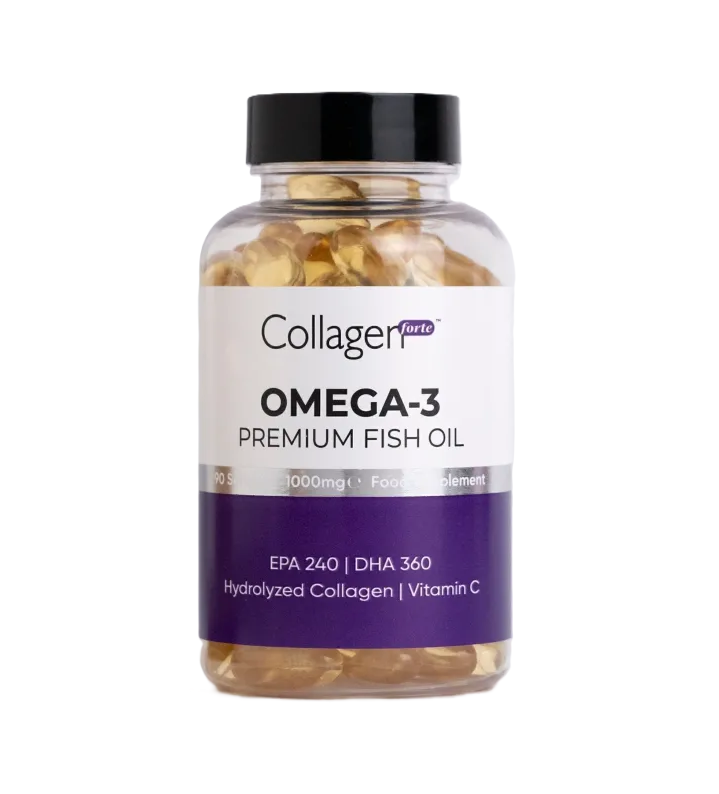 Collagen Forte Omega-3 Fish Oil Capsules - 90 Capsules