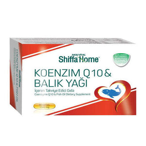 Shiffa Home Coenzyme Q10 capsules with fish oil to anti-aging and strengthen the immune system