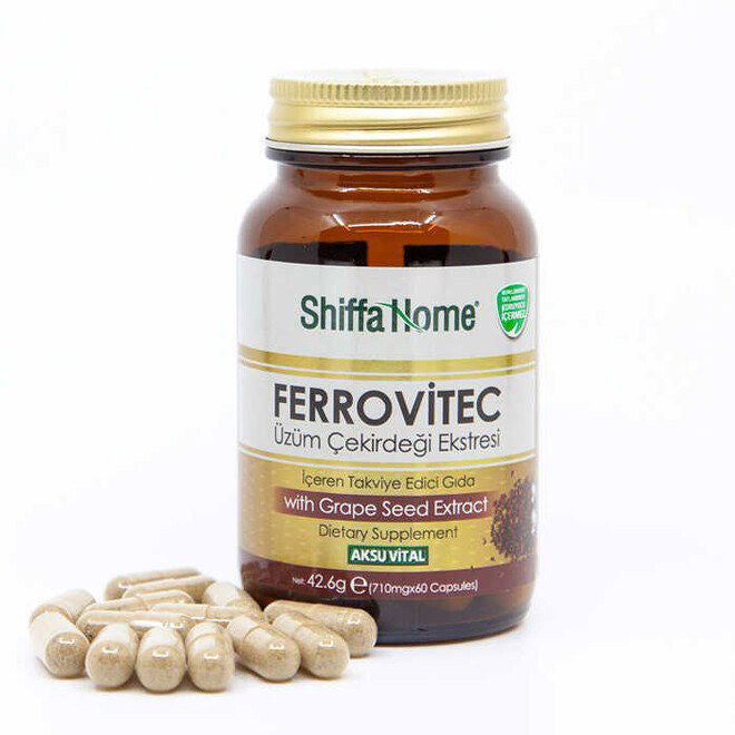 Shiffa Home Ferrovitic capsules with grape seed extract- an antioxidant for a healthy body
