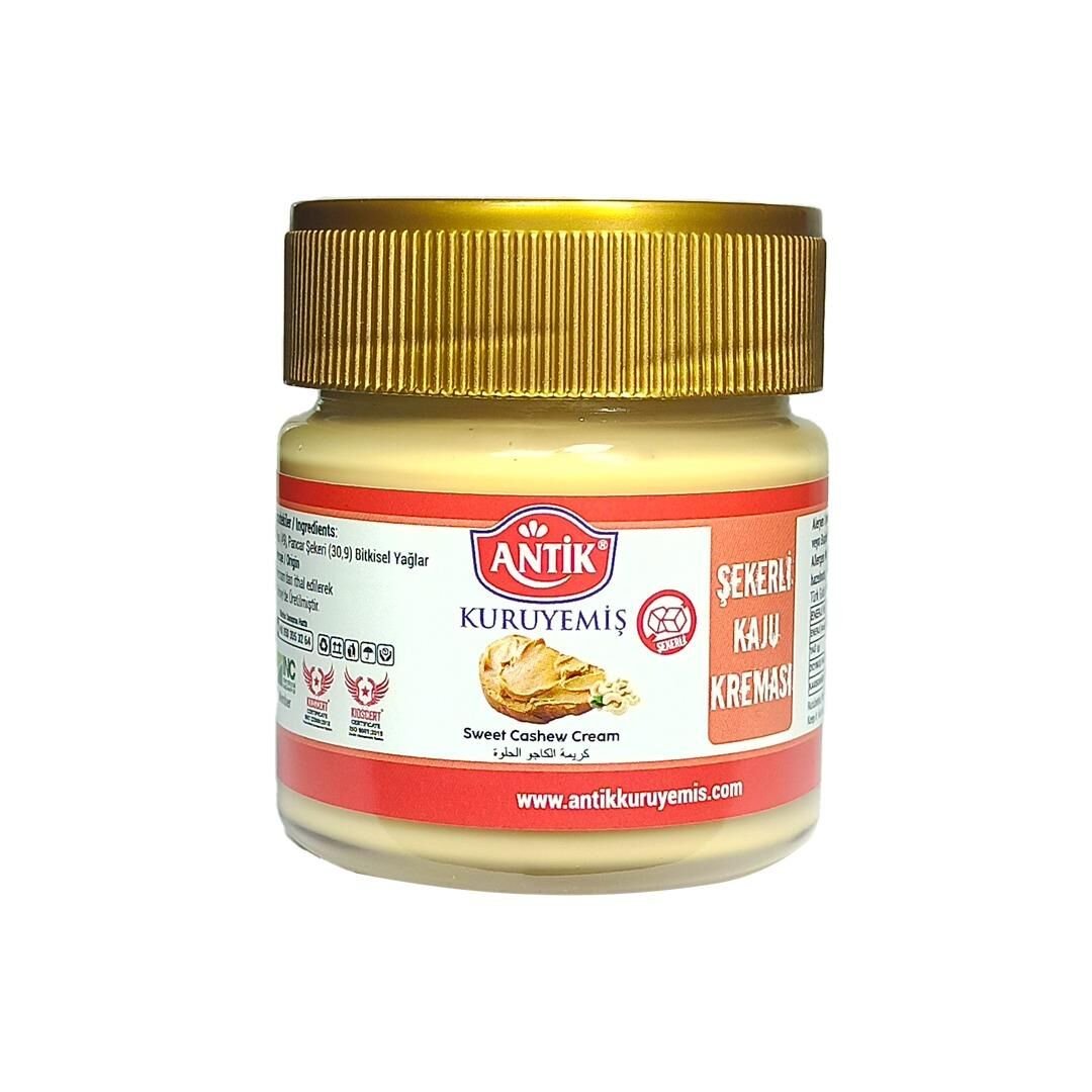 زبدة الكاجو الحلوة القابلة للدهن 220 جم متعة المكسرات