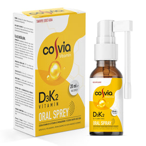 Cosvia Vitamin D3-K2 بخاخ فموي 20 مل - يدعم صحة العظام والمناعة
