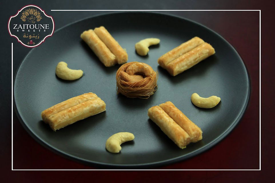 Cashew Fingers with Honey – Basta Arabic Sweets