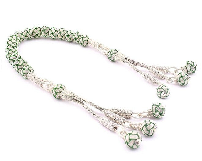 Zaza glass rosary made of silver 1000 Carat