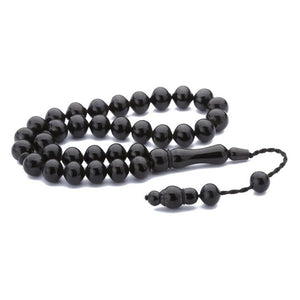 Black rosary made of Erzurum lignite stone