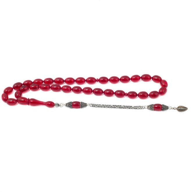 Rosary made of amber with royal tassel