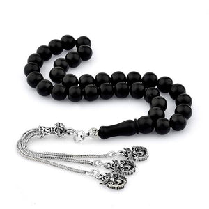 Rosary made of lignite stone with tassel decorated with the General Staff emblem