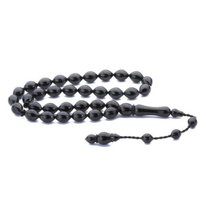 beautifully crafted rosary made of lignite stone