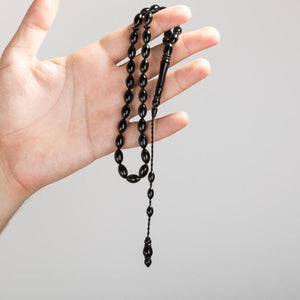 Rosary made of lignite stone with high precision performance