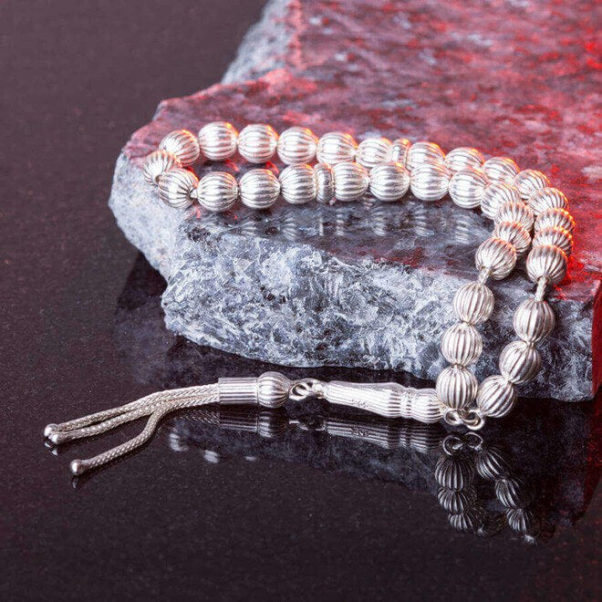Hand-made silver rosary with a special design