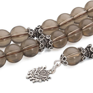 Rosary made of Smoky quartz with ottoman tassel