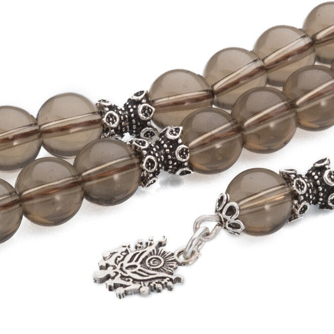 Rosary made of Smoky quartz with ottoman tassel