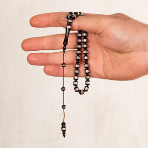 rosary made of Kuka with metal-wrapped beads