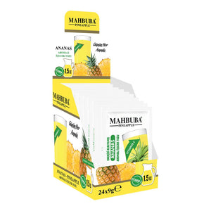 Mahbuba Pineapple Flavored Instant Cold Drink Powder 24x9g