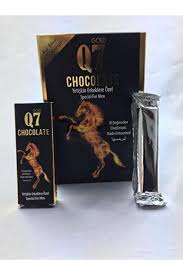 شوكولاتة جولد كيو 7 بخلطة الأعشاب 25 جم – خاصة بالرجال – عبوة من 12 قطعة