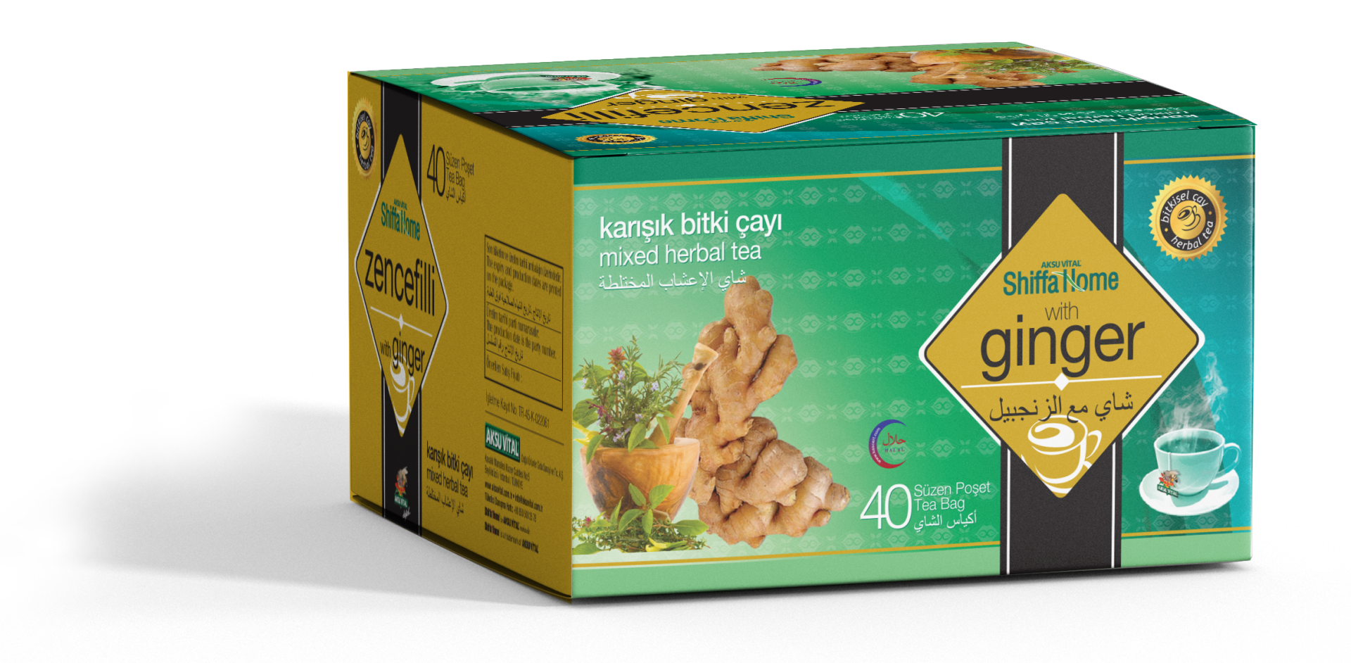 Ginger Mixed Herbal Tea 40 pcs