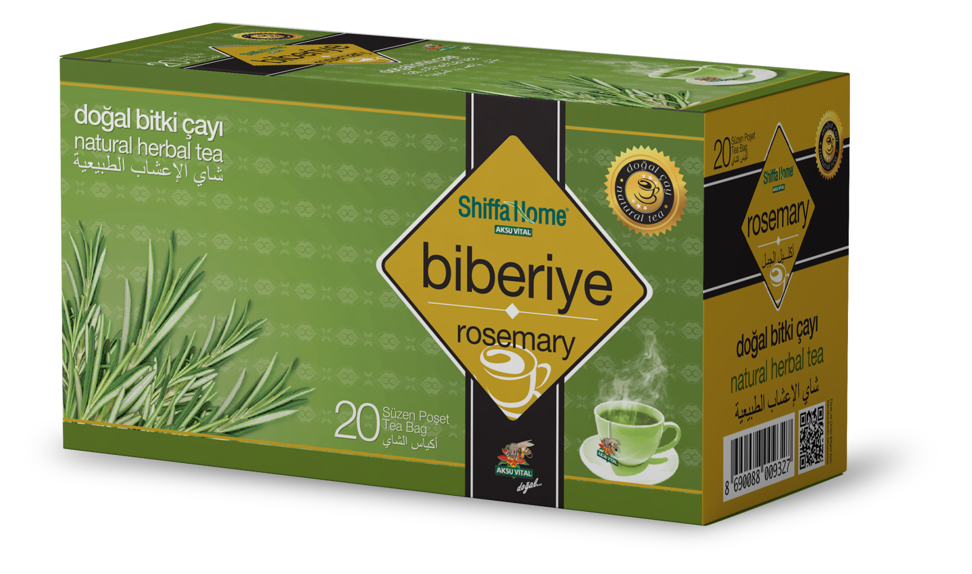 شاي إكليل الجبل العشبي 20 قطعة