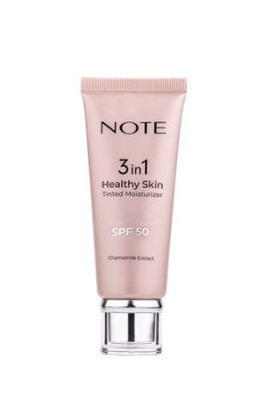 Note 3 في 1 مرطب ملون صحي للبشرة بعامل حماية من الشمس SPF 50 كريم تفتيح موحد للون البشرة - 00 فاتح