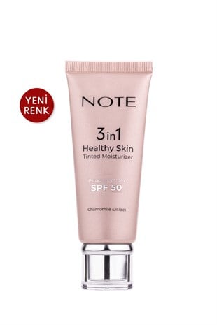كريم الترطيب الملون 3 في 1 Note لتفتيح البشرة بعامل حماية 50 SPF