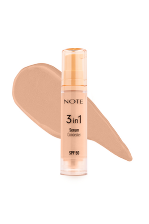 3-in-1 Serum Concealer 10 Medium SPF 50 Moisturizing and Brightening Under-Eye Concealer