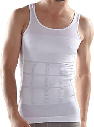 مشد تصحيح القوام للرجال للخصر والصدر والبطن باللونين الأبيض والأسود