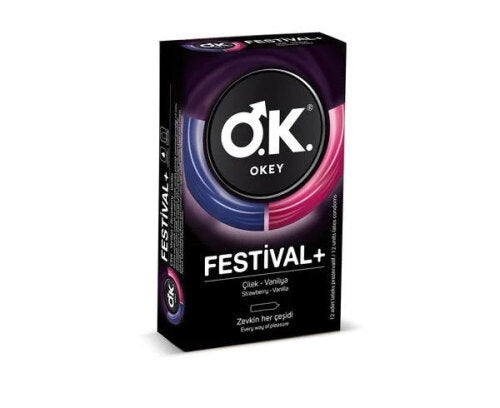 Okey Festival+ Condom 12 Pieces