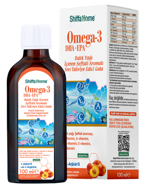 Omega-3 EPA+DHA Fish Oil Peach Flavored